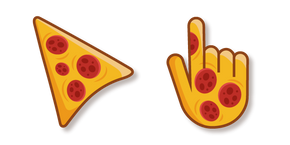 Red and Yellow Pizza Curseur