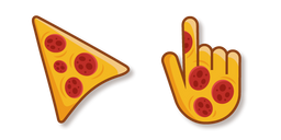 Red and Yellow Pizza Cursor