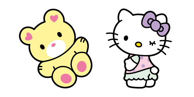 Hello Kitty and Teddy Bear Cursor