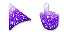 White-Purple Glitter Curseur