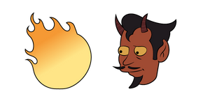 Disenchantment Satan and Fire Curseur