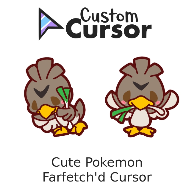Cute Pokemon Farfetch'd cursor – Custom Cursor