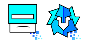 Geometry Dash Cube 54 and Ball 28 Curseur