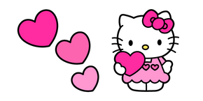 Hello Kitty and Pink Hearts Curseur