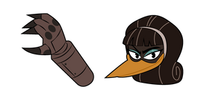 Ducktales Black Heron and Prosthetic Arm Curseur