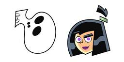 Danny Phantom Sam Manson and Skull Cursor