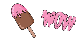 VSCO Girl Popsicle and Pink WOW Cursor
