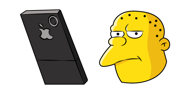The Simpsons Kearney Zzyzwicz and Phone Cursor
