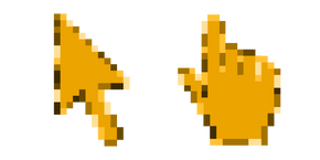Yellow Marigold Pixel cursor