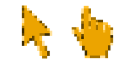 Yellow Marigold Pixel Cursor