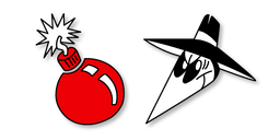 Курсор Spy vs. Spy Black Spy and Bomb