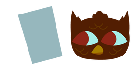 Night in the Woods Telezoft Dark-Brown Owl and Mug Cursor