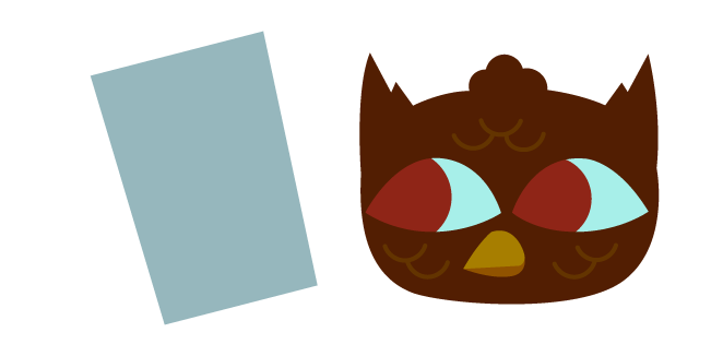 Night in the Woods Telezoft Dark-Brown Owl and Mug курсор