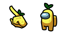 Курсор Among Us Yellow Character Lemon
