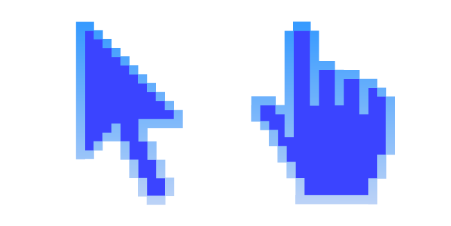 Blue Waves Pixel Cursor