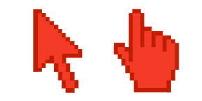 Vermilion Red Pixel Curseur