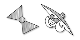 Spy vs. Spy Grey Spy and Bow Cursor