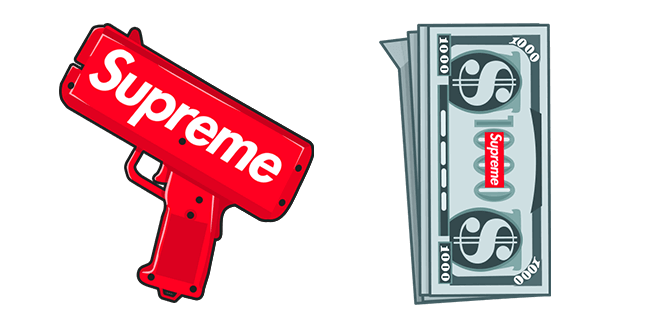 Supreme Dinero y Pistola Cursor