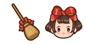 Kawaii Kiki's Delivery Service Kiki and Broomstick Curseur