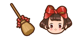 Kawaii Kiki's Delivery Service Kiki and Broomstick Cursor