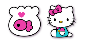 Hello Kitty and Red Strawberry cursor – Custom Cursor, hello kitty 