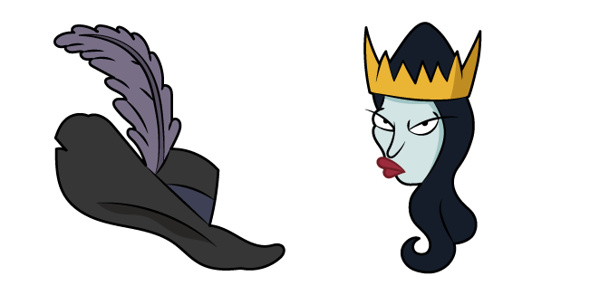 Disenchantment Queen Oona and Pirate Hat Cursor