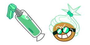 Cookie Run Dr. Wasabi Cookie and Wasabi Syrup cursor
