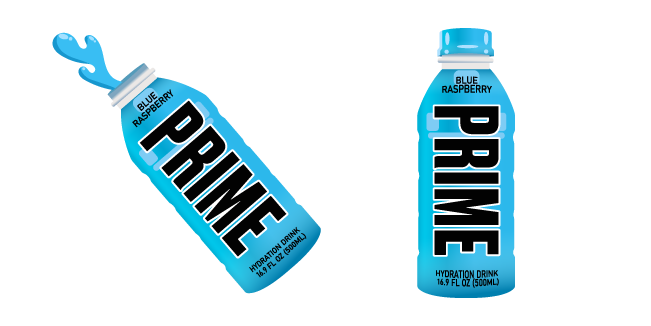 Prime Blue Raspberry Hydration Drink курсор