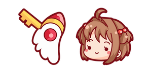 Cute Cardcaptor Sakura Sakura Kinomoto and Key Curseur
