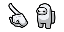 Among Us Baymax White Character Cursor