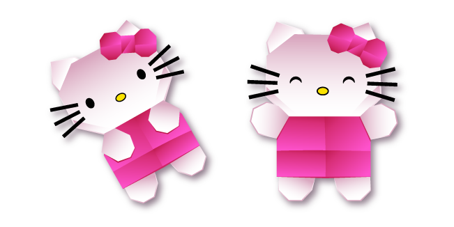 Origami Hello Kitty Cursor