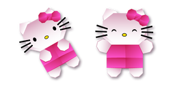 Origami Hello Kitty Curseur