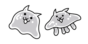 The Battle Cats Slime Cat and Jellycat cursor