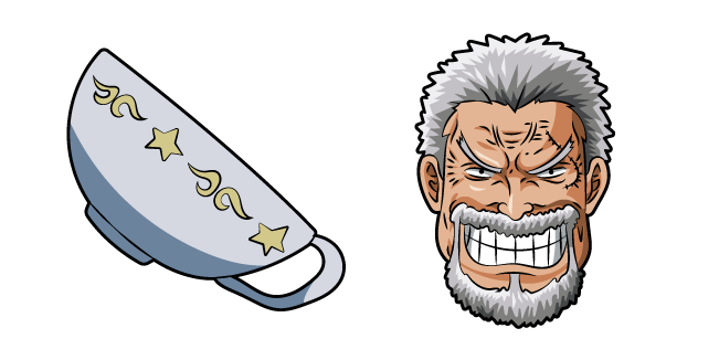 One Piece Monkey D. Garp and Cup курсор