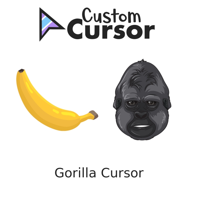 Gorilla Tag Gorilla and Banana cursor – Custom Cursor