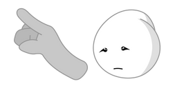 Homestar Runner Strong Sad and Hand Cursor