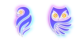 Neon Owl Curseur
