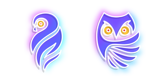 Neon Owl Cursor