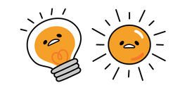 Курсор Gudetama Sun and Light Bulb