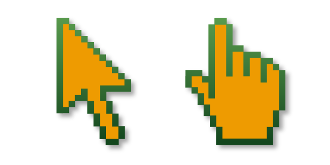 Orange Fruit Pixel Cursor