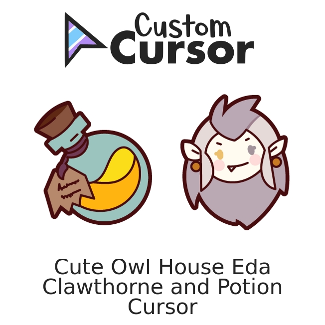 Cute Owl House Eda Clawthorne and Potion cursor – Custom Cursor