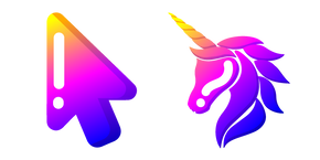 Minimal Gradient Unicorn cursor