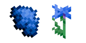 Minecraft Blue Dye and Cornflower Curseur