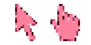 Pink-Leaf Pixel cursor