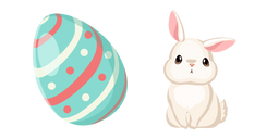 Easter Egg and Bunny Curseur