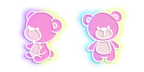 Neon Bear Pink Toy Curseur