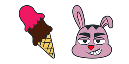 PaRappa the Rapper Gaster and Ice Cream Cursor