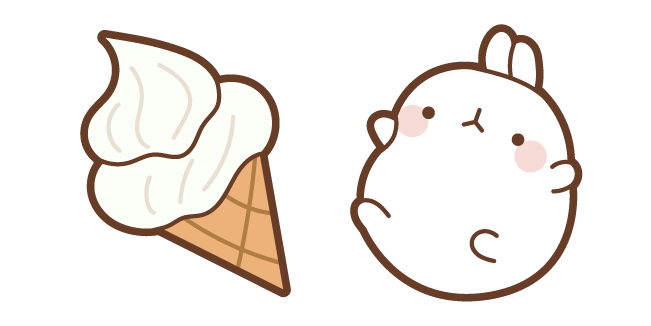 Molang and Ice Cream Cursor