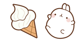 Molang and Ice Cream Curseur