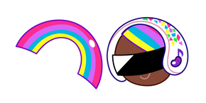 Курсор Cookie Run DJ Cookie and Rainbow